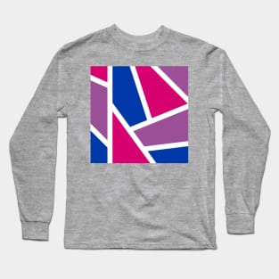 Bi Pride Color Blocking Long Sleeve T-Shirt